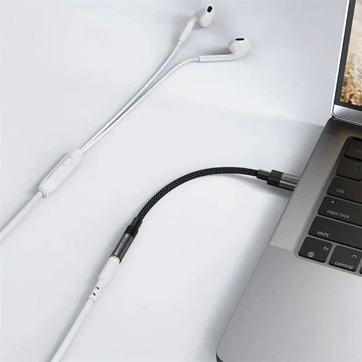 Acefast J12 USB-C to 3.5mm Audio Adapter with Hi-Fi DAC Chip - White