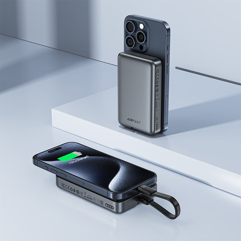 باور بنك ACEFAST M10 مغناطيسي 10000mAh شحن سريع 30W