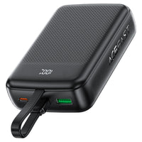ACEFAST M14 Power Bank 20000mAh – PD 22.5W Fast Charge | Built-In USB-C Cable | USB-A | LED Display | Multiple Safety Protection
