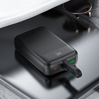 ACEFAST M14 Power Bank 20000mAh – PD 22.5W Fast Charge | Built-In USB-C Cable | USB-A | LED Display | Multiple Safety Protection