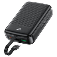 ACEFAST M14 Power Bank 20000mAh – PD 22.5W Fast Charge | Built-In USB-C Cable | USB-A | LED Display | Multiple Safety Protection