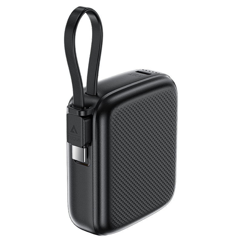 ACEFAST M15 Power Bank 10000mAh – PD 20W Fast Charge | Built-In USB-C Cable | LED Indicator | Air Travel Safe