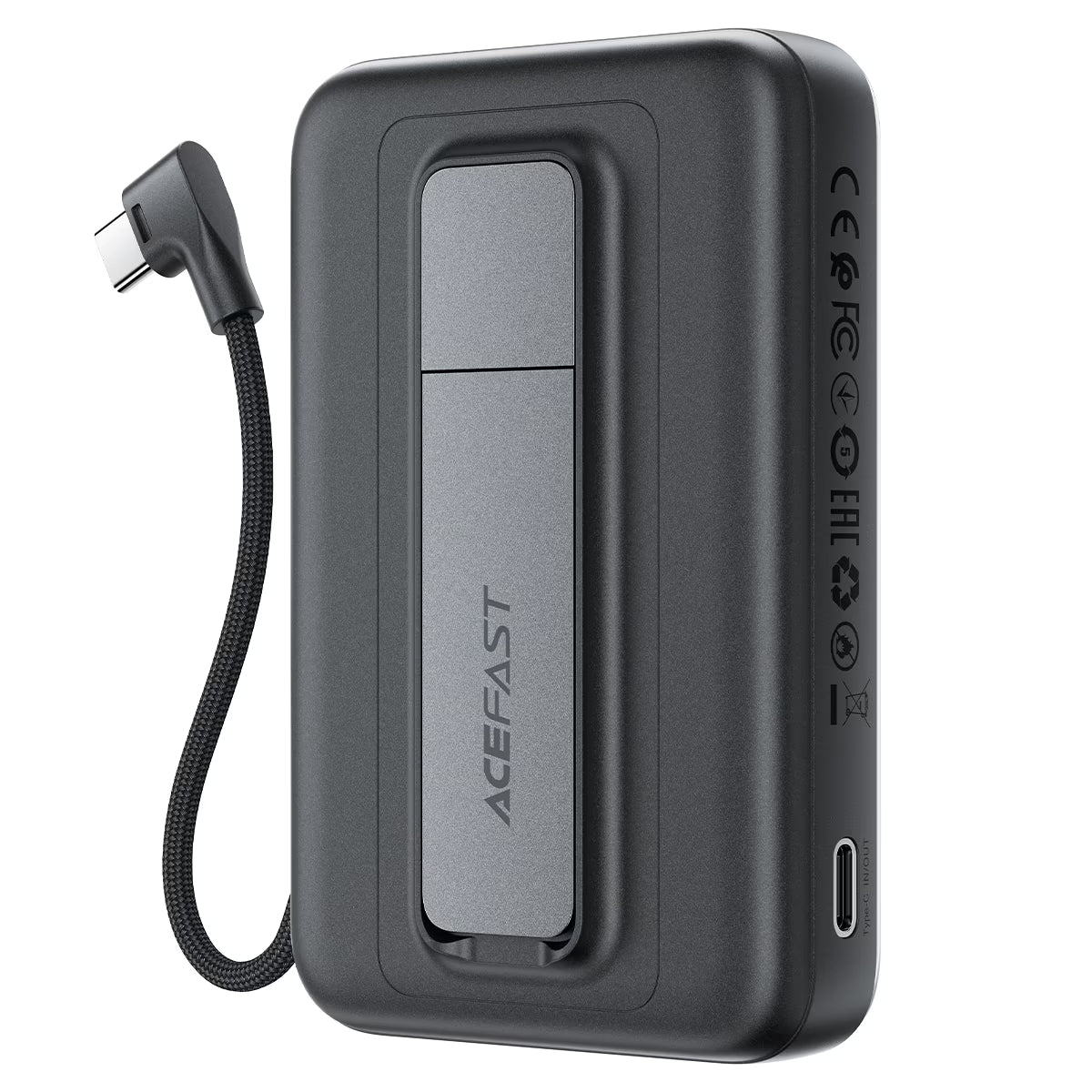 باور بنك ACEFAST M24 مغناطيسي 10000mAh حامل وكابل مدمج