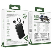 ACEFAST M7 Fast Charge Power Bank PD30W 10000mAh with Built-in USB-C Cable