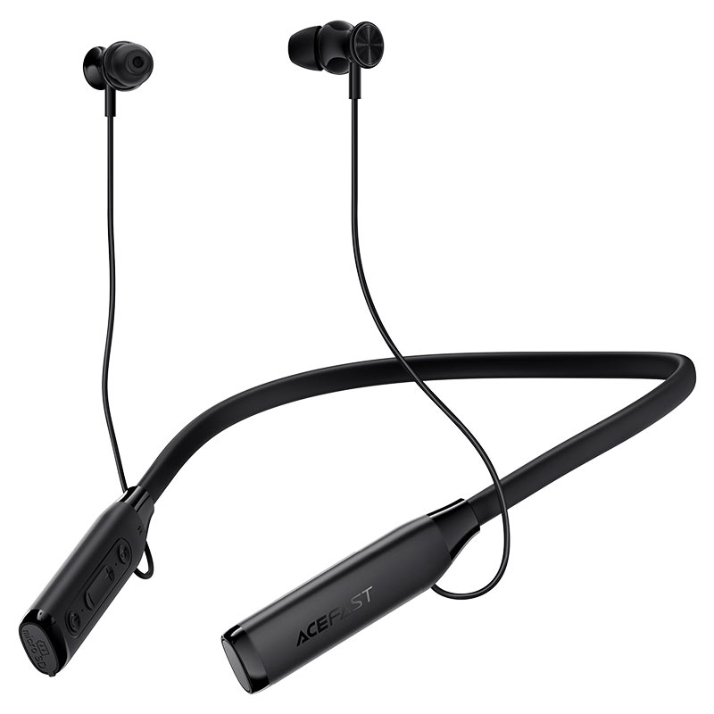 ACEFAST N7 Neck-Hanging Wireless Earphones – 160H Battery | TF Card | LED Display | Bass Boost | Game Mode | IPX4