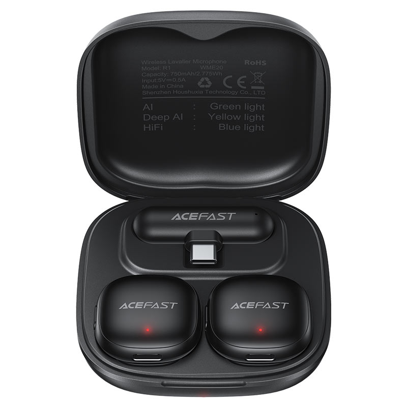 Acefast R1 Wireless Lavalier Microphone – Clear Sound Acefast R1 Wireless Lavalier Microphone – Clear Sound