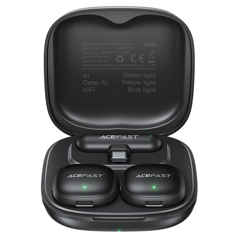 Acefast R1 Wireless Lavalier Microphone – Clear Sound Acefast R1 Wireless Lavalier Microphone – Clear Sound