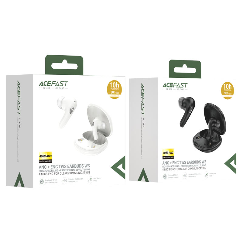 سماعات ACEFAST W3 ANC عزل 40dB بلوتوث 5.4