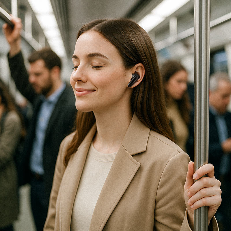 ACEFAST W5 Hybrid ANC ENC TWS Earbuds - 6 Mics, BT 5.4, IPX4 Waterproof