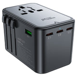 ACEFAST Z1 PD75W GaN Travel Adapter 2300W Universal (3×USB-C + 2×USB-A + AC)