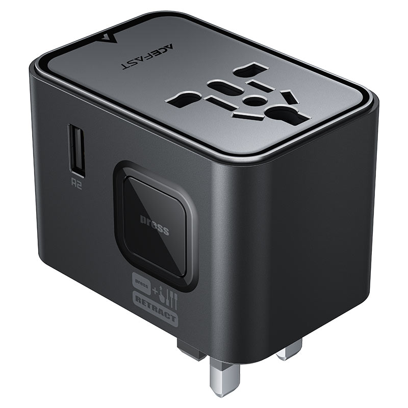 ACEFAST Z8 PD45W GaN 5-Port Charging Adapter (3×USB-C + 2×USB-A)