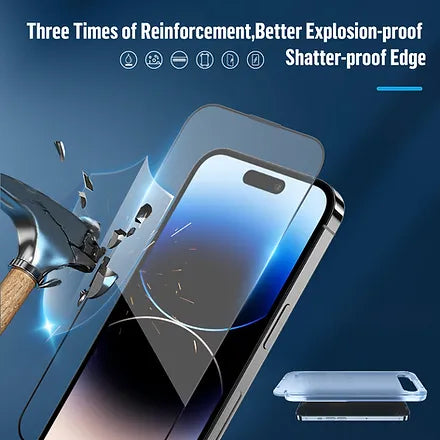 Blueo Receiver Anti-dust HD Glass Anti-Static with applicator for iPhone 13 iPhone 14 & iPhone 15