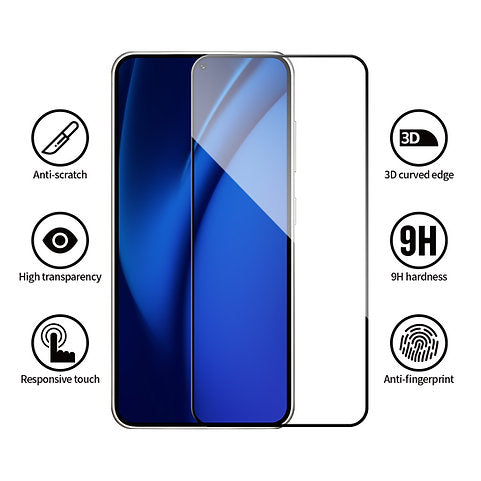 BLUEO singel Pack 2.5D Silk full cover glass HD Samsung S24 Ultra - Black