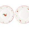 Cherry 6 Pcs Cake Plate Set - Madame Coco JO