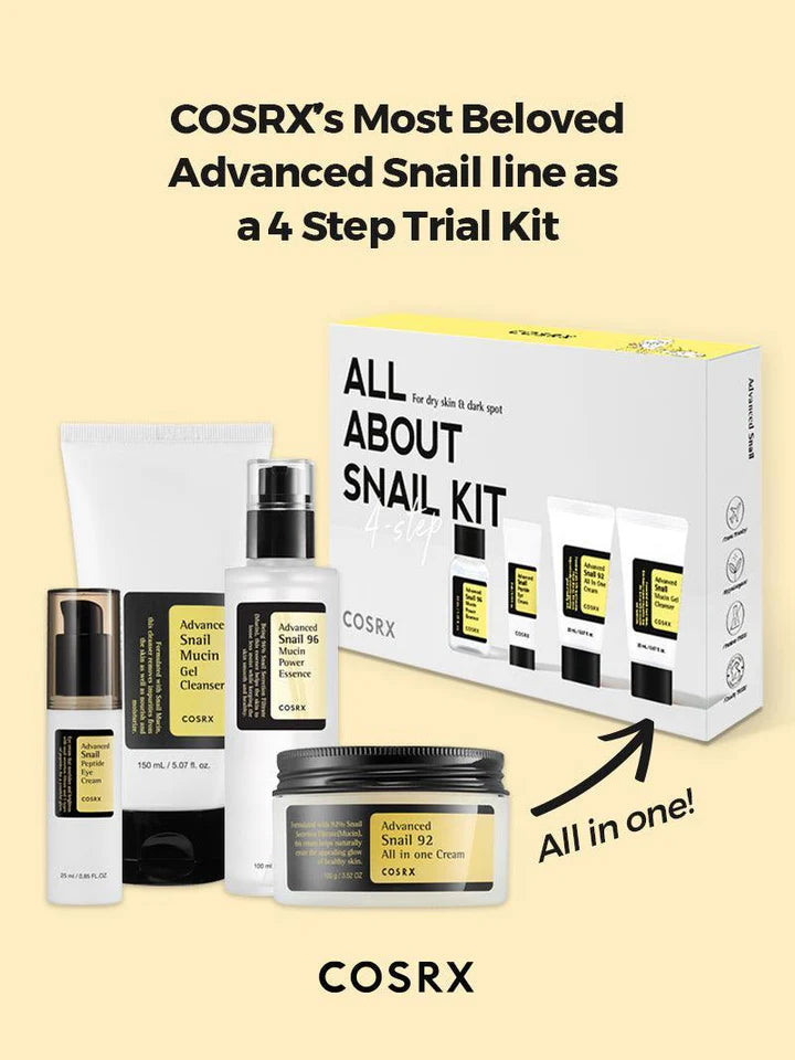 COSRX Snail Kit – 4-Step Set for Skin Repair & Hydration