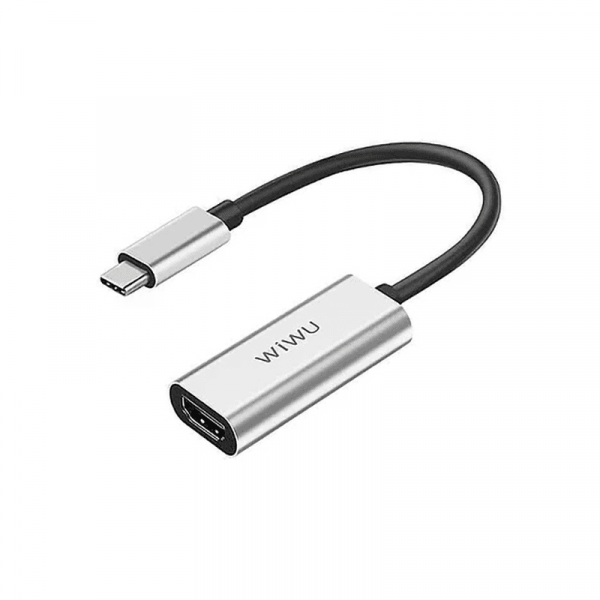 موزع WIWU ALPHA TYPE-C إلى HDMI USB-C - رمادي