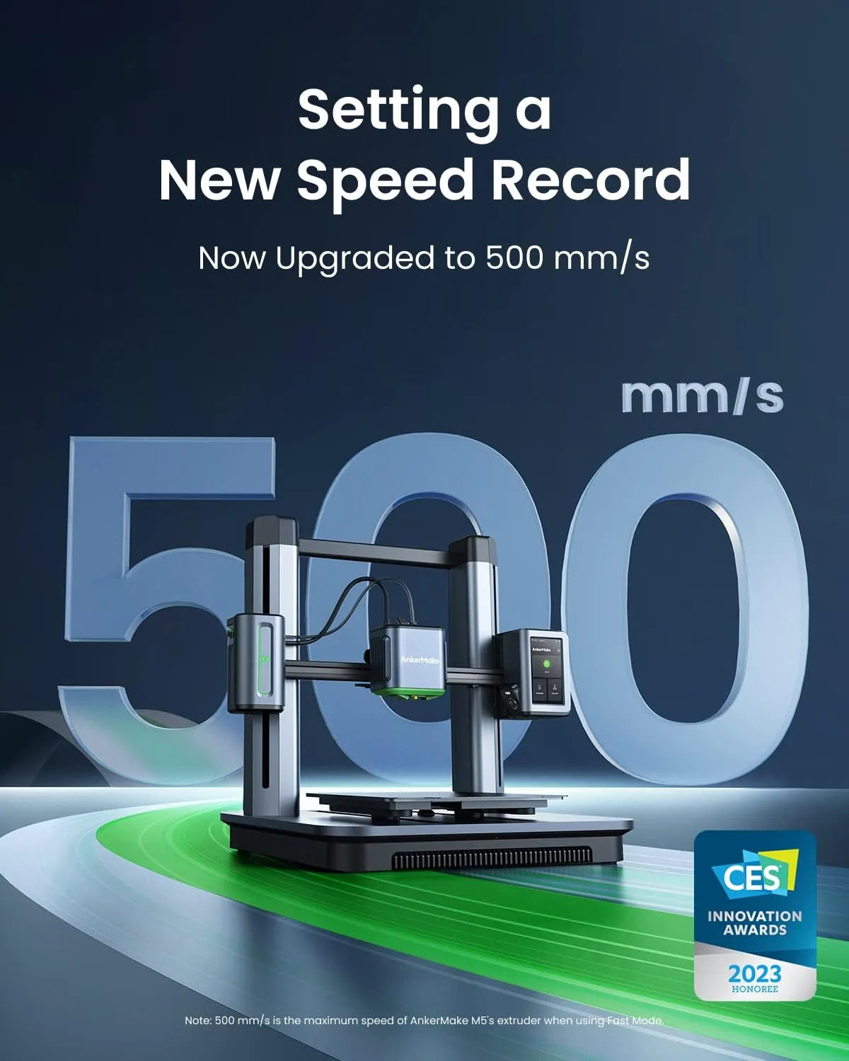 انكر طابعة ثلاثية الابعاد عالية السرعة مطورة حتى 500 ملم/ثانية M5