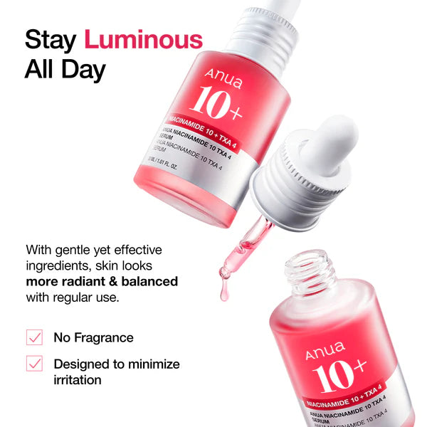 ANUA Niacinamide 10% + TXA 4% Serum – Brightening & Even Tone