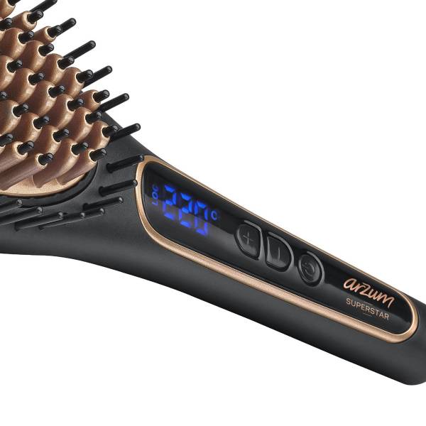 Arzum Superstar Hair Straightening Brush - Black Arzum Superstar Hair Straightening Brush - Black