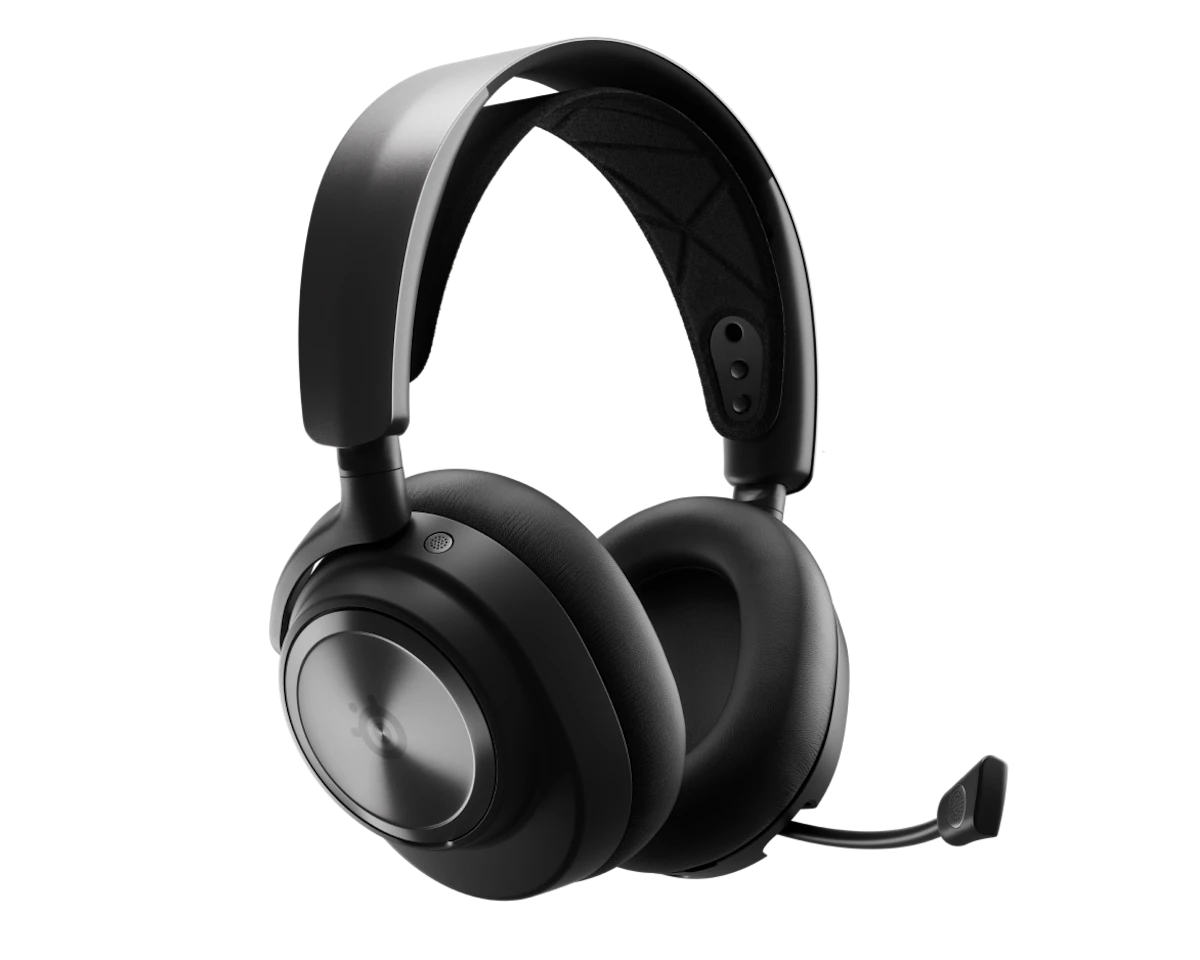 سماعة SteelSeries Nova Pro Wireless | صوت Hi-Res وANC للكمبيوتر والبلايستيشن