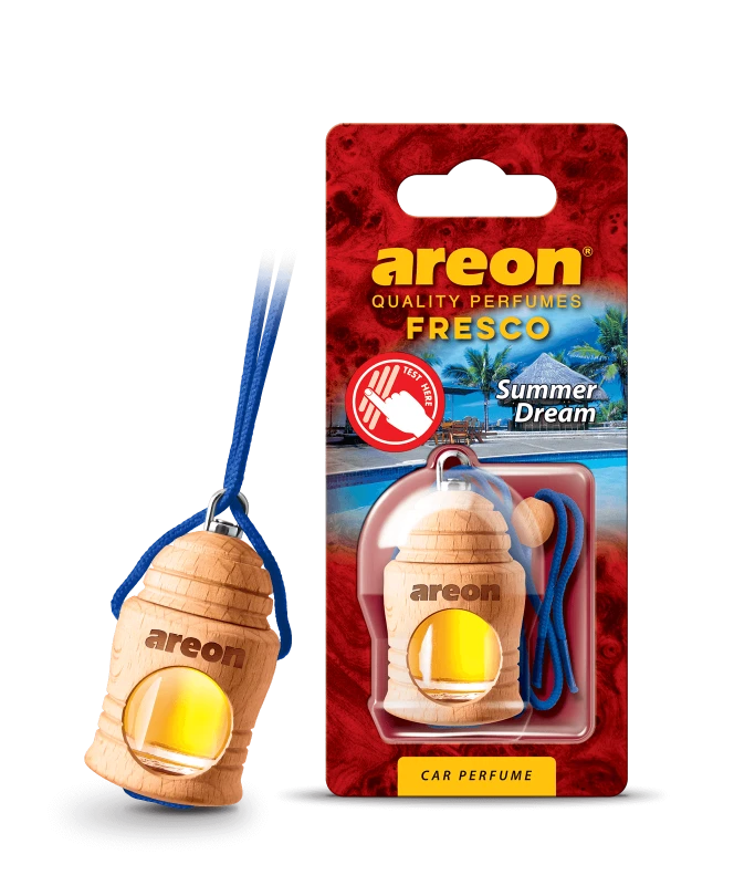 AREON Hanging Jar Car Air Freshener, Summer Dream