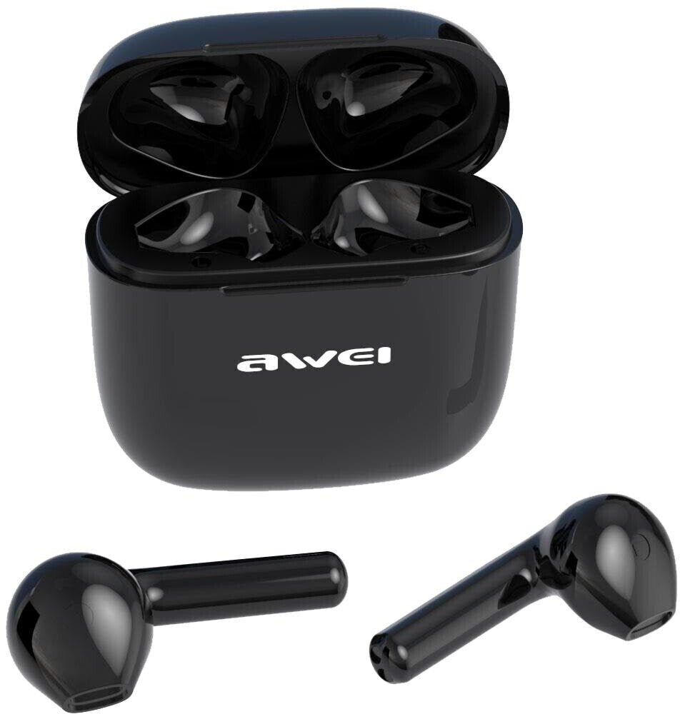 AWEI Wireless Earbuds / Bluetooth 5.3/ Stereo In-Ear Earphones with Microphone - Black