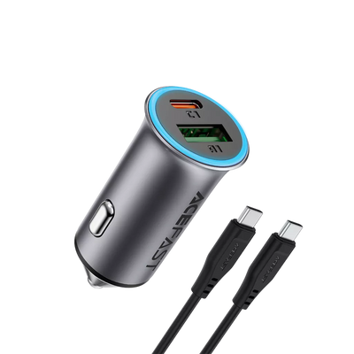 ACEFAST B16 95W Dual Port Car Charger Set with USB-C Cable P5 (USB-C + USB-A)