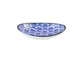 Madame Coco Rêve Bleu Belfort Oval Plate – Elegant Blue Ceramic Oval Serving Platter