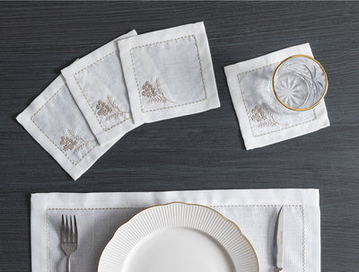 Gardenia 4 Pcs Coaster - Madame Coco JO