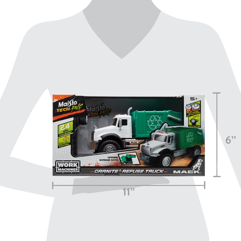 Maisto Tech Mack Granite Garbage Truck Remote Control Car