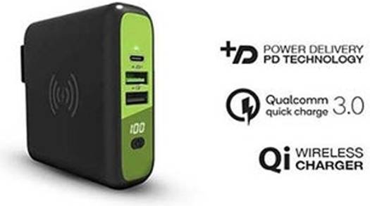 Goui Mbala Power Bank مع شاحن لاسلكي، سعة 8000mAh
 