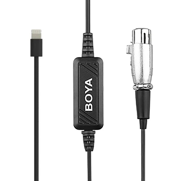BOYA BY-BCA7 XLR to Lightning Adapter Cable for iPhone BOYA BY-BCA7 XLR to Lightning Adapter Cable for iPhone