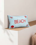 Madame Coco Beacher Cushion Cover Blue Plush Soft Cozy Elegant
