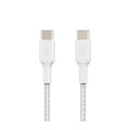 كابل بيلكين مضفّر من USB-C إلى USB-C بقدرة 60 واط (2 م / عبوتان) CAB004bt2MWH2PK