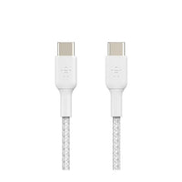 كابل بيلكين مضفّر من USB-C إلى USB-C بقدرة 60 واط (2 م / عبوتان) CAB004bt2MWH2PK