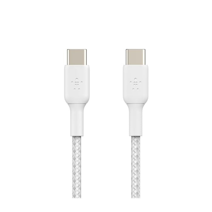 Belkin Braided USB-C to USB-C Cable 60W (2m / 2 packs) CAB004bt2MWH2PK