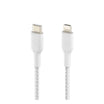 Belkin Braided USB-C to Lightning Cable 2M CAA004bt2M - White