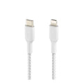 كابل بيلكن مضفّر USB‑C إلى Lightning بطول 2 متر CAA004bt2M - أبيض