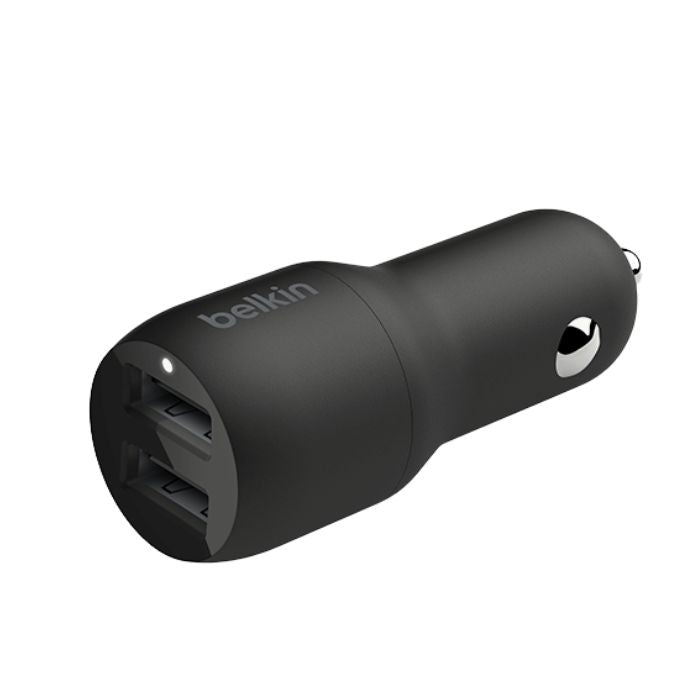 Belkin Dual USB-A Car Charger 24W CCB001btBK