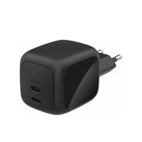 شاحن بيلكين GaN بمنفذي USB-C، بقوة 67 واط WCH020KQBK