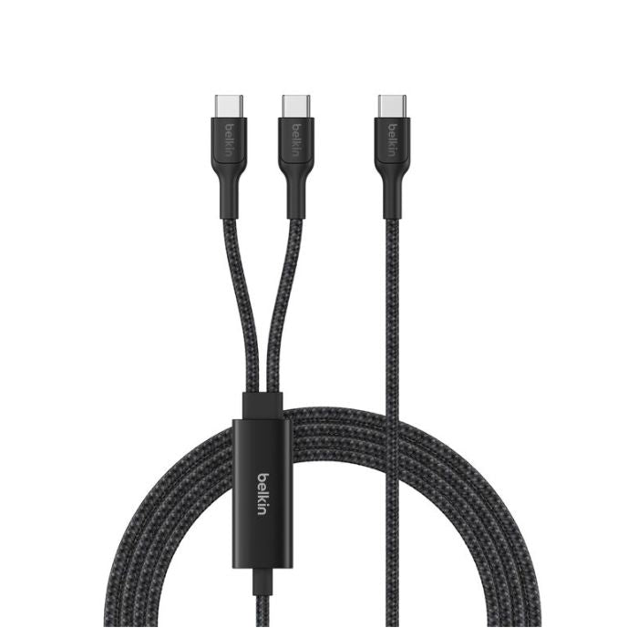 Belkin BoostCharge Pro Braided USB-C to Dual USB-C Cable 140W CAC004HQ1.5M