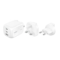 Belkin BoostCharge Pro 3-Port GaN Wall Charger 100W + Travel Adapter Kit
