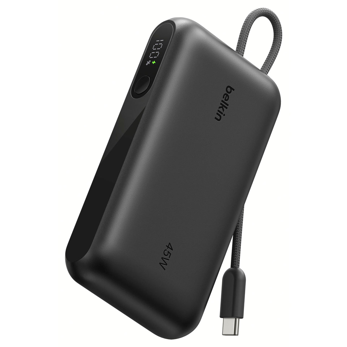 Belkin UltraCharge Power Bank 10K 45W with Integrated Cable and Display BPB029hq