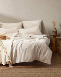 Marla Muslin King Size Duvet Cover Set - Fitted - Madame Coco JO