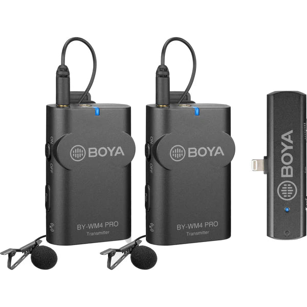 BOYA BY-WM4 Pro-K4 Dual Wireless Mic for iPhone BOYA BY-WM4 Pro-K4 Dual Wireless Mic for iPhone