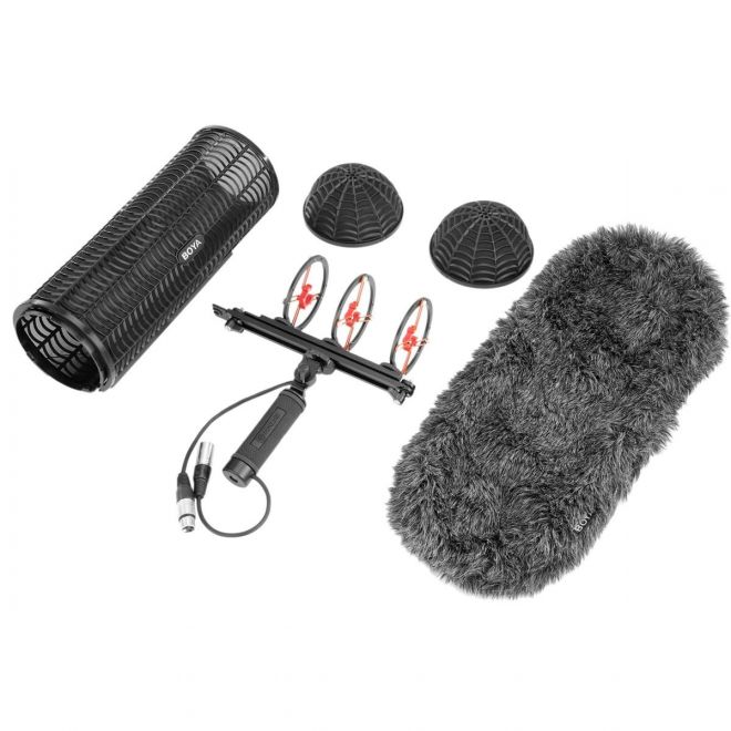 BOYA BY-WS1000 Windshield & Shock Mount System for Shotgun Mics BOYA BY-WS1000 Windshield & Shock Mount System for Shotgun Mics