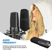 BOYA Large Diaphragm Condenser Microphone - Black