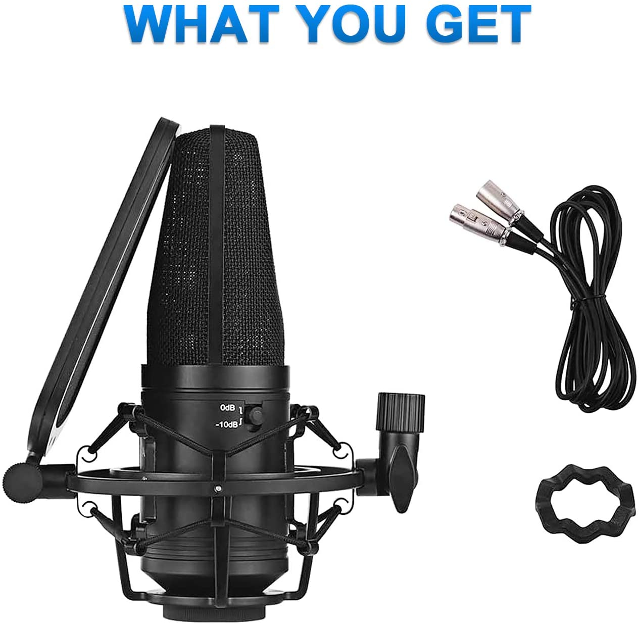 BOYA Large Diaphragm Condenser Microphone - Black BOYA Large Diaphragm Condenser Microphone - Black