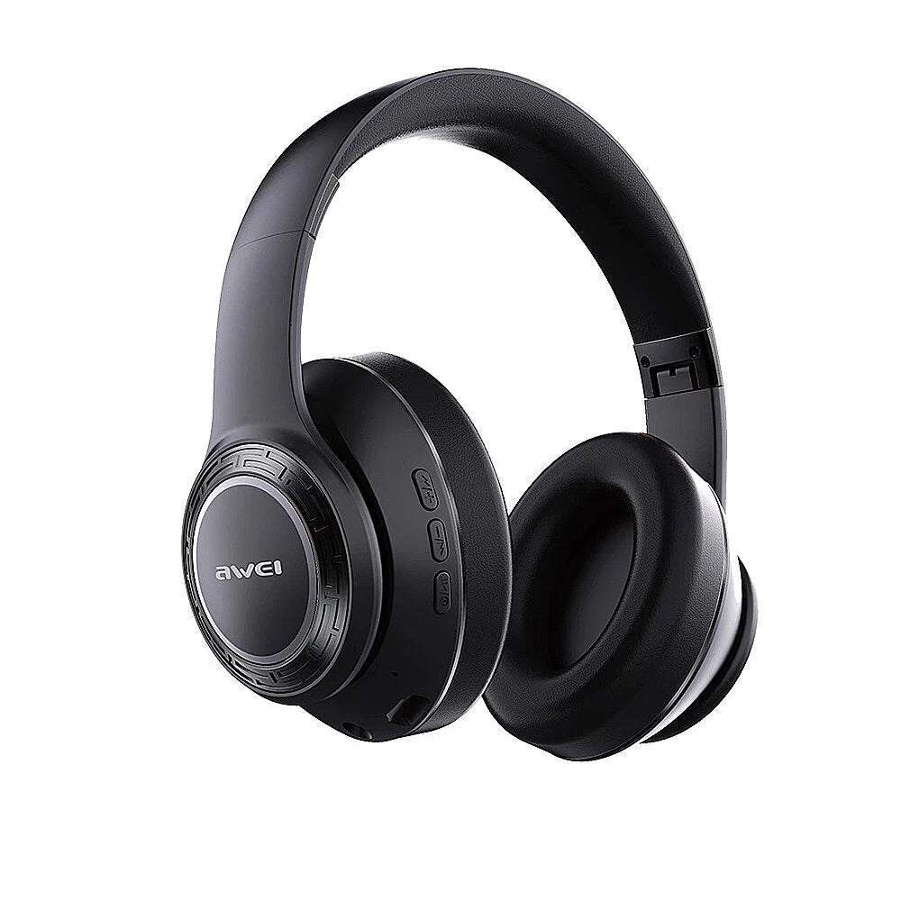 AWEI Bluetooth 5.3 Headphone HiFi Stereo Bass 4 RGB Light Gaming Headset - Black