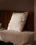 Madame Coco Riquewihr Cushion Cover Soft Textured Timeless White Navy